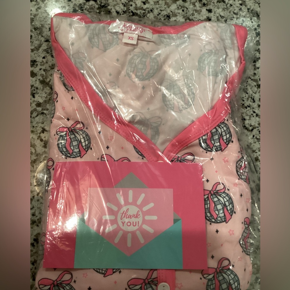 Jordann Jammies -Pink Disco Ball Pajamas- RARE & BRAND NEW XS - Sunshine Sisters - Picture 2 of 5